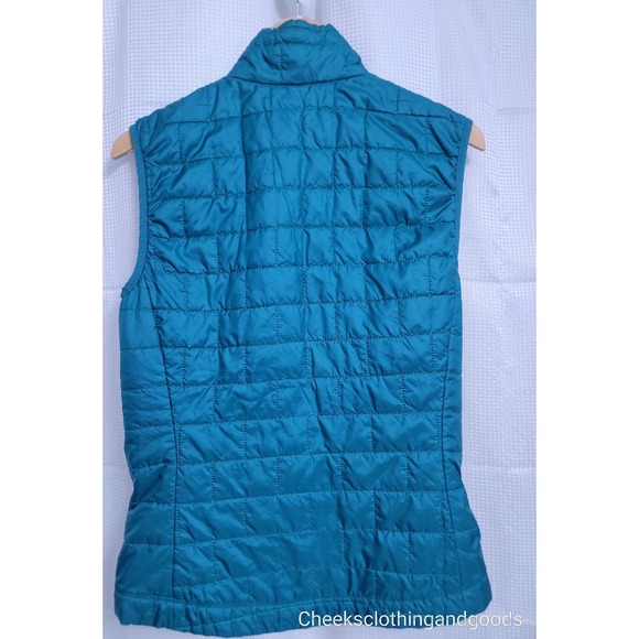 Patagonia XS Blue Nano Puff Full Zip Quilted Puffer Primaloft Vest Mens X-SMALL - Picture 4 of 8